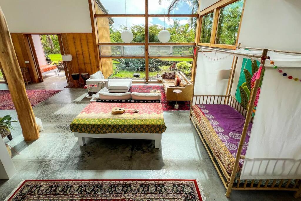 Jungle Haven Ocean Front Eco Villa On Fruit Farm Pahoa Esterno foto
