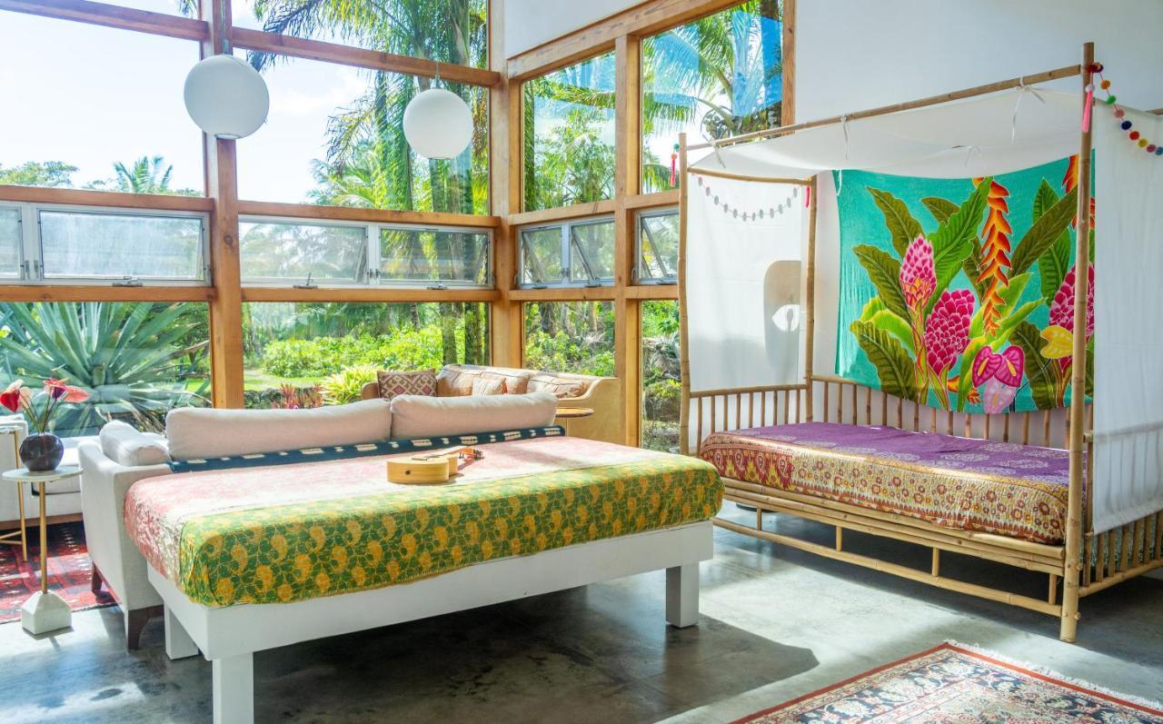 Jungle Haven Ocean Front Eco Villa On Fruit Farm Pahoa Esterno foto